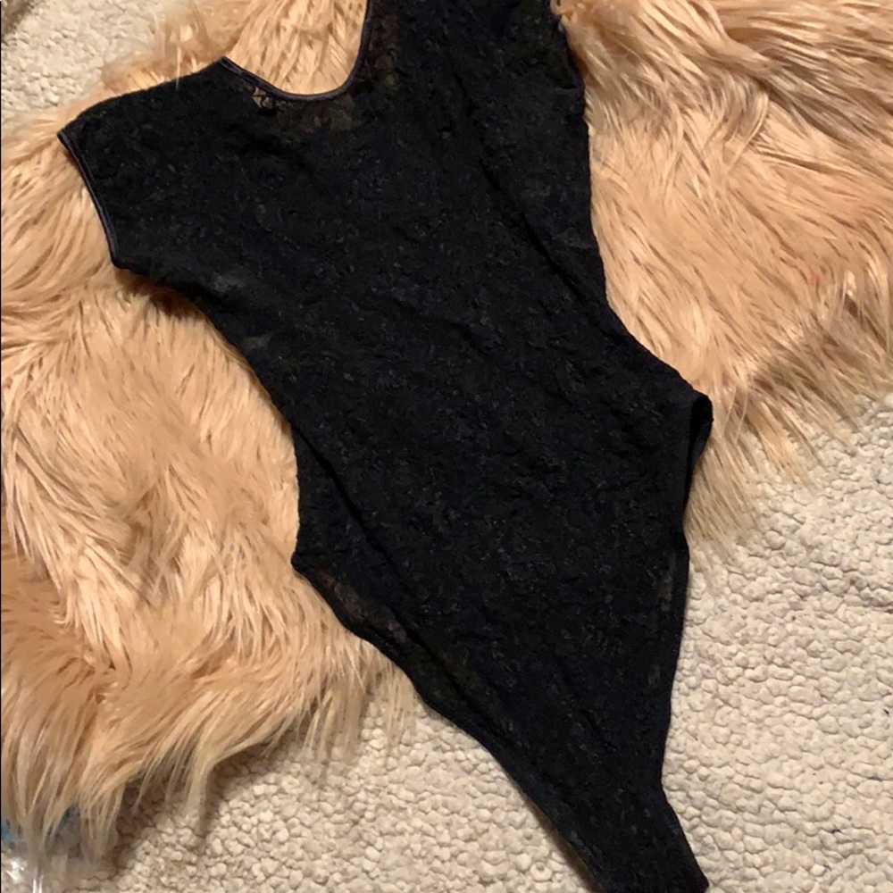 MARUSA Jasaco Black Lace Bodysuit (med)